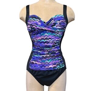 Croft & Barrow Swimsuit One Piece Slimming 14